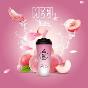 MEEL  萌趣奶茶杯 6000口 以街頭時尚語彙 演繹深沉尊貴的呼吸層次 15ml 霸王級儲油配置 搭載高性能霧化芯 台灣現貨