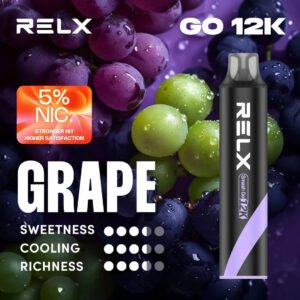 RELX Smash Go 12000 5% 強勁擊喉感如墨林霧影般深邃 以 15ml 震撼油量 演繹深沉尊貴的解癮美學 搭載 400mAh 閃充核心 台灣現貨